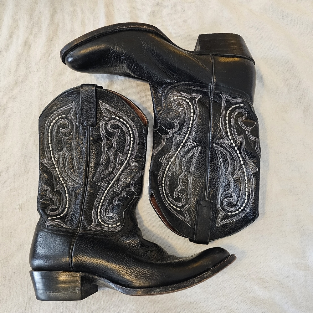 Ariat Men’s 13D Western Cowboy Boots 53300 Black Leather Upper & Sole